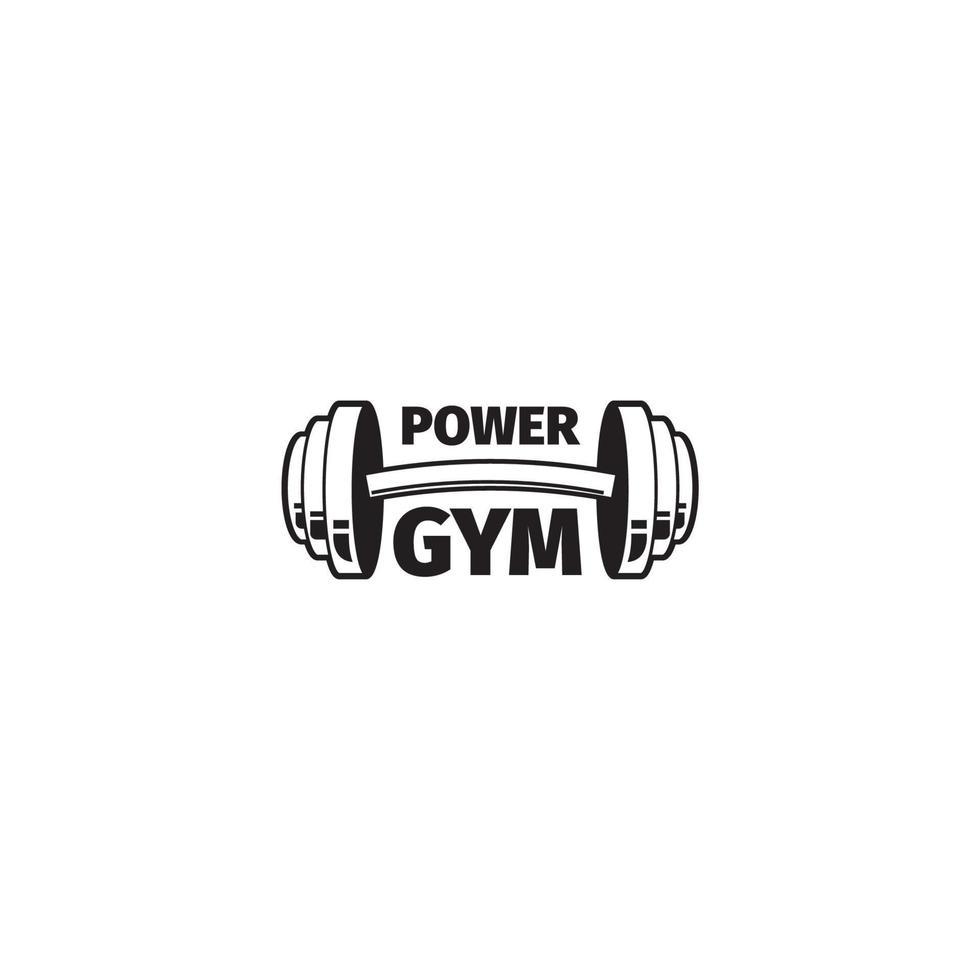 power gym logotyp design vektor