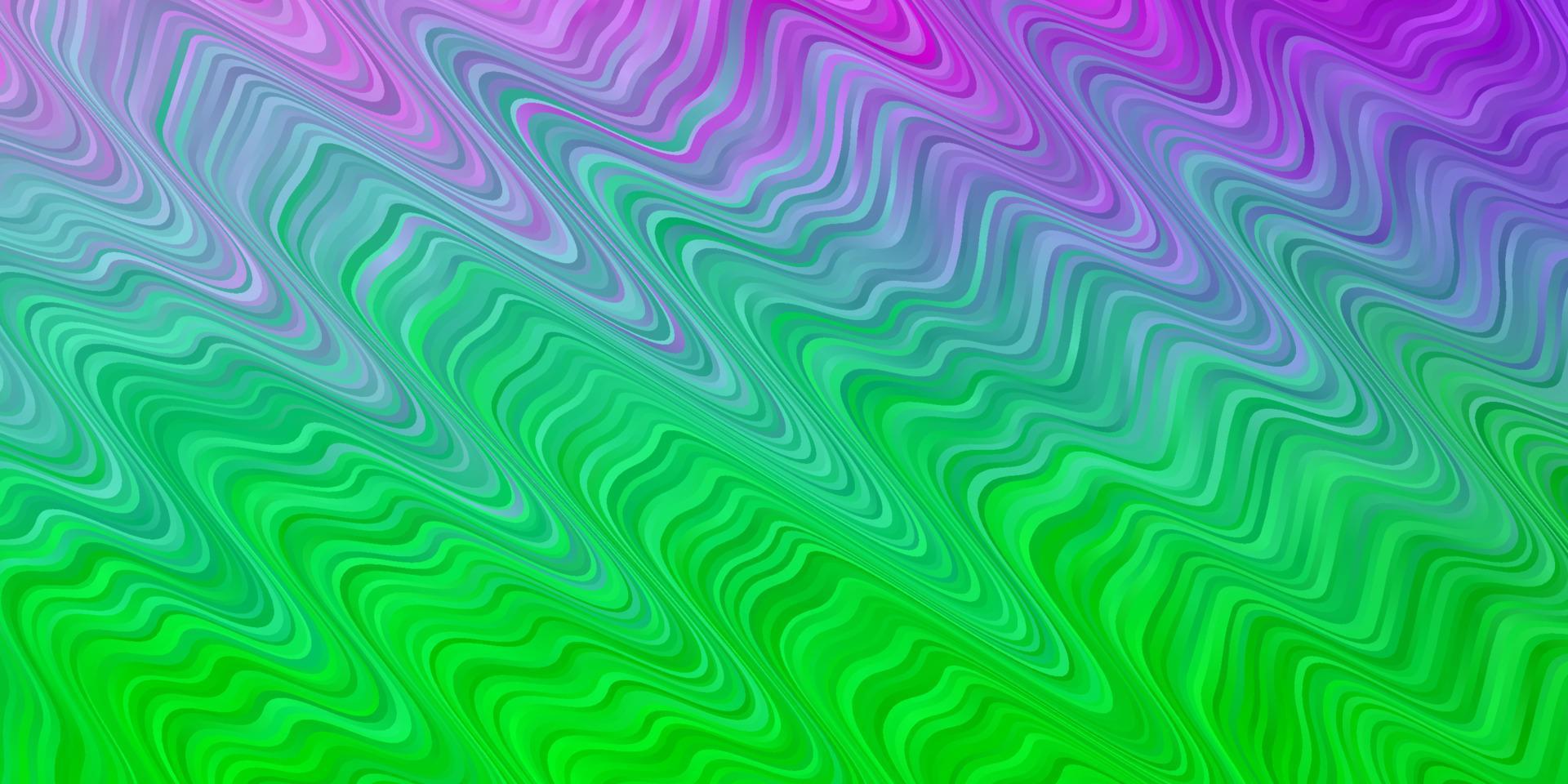 ljusrosa, grön vektorbakgrund med bågar. vektor