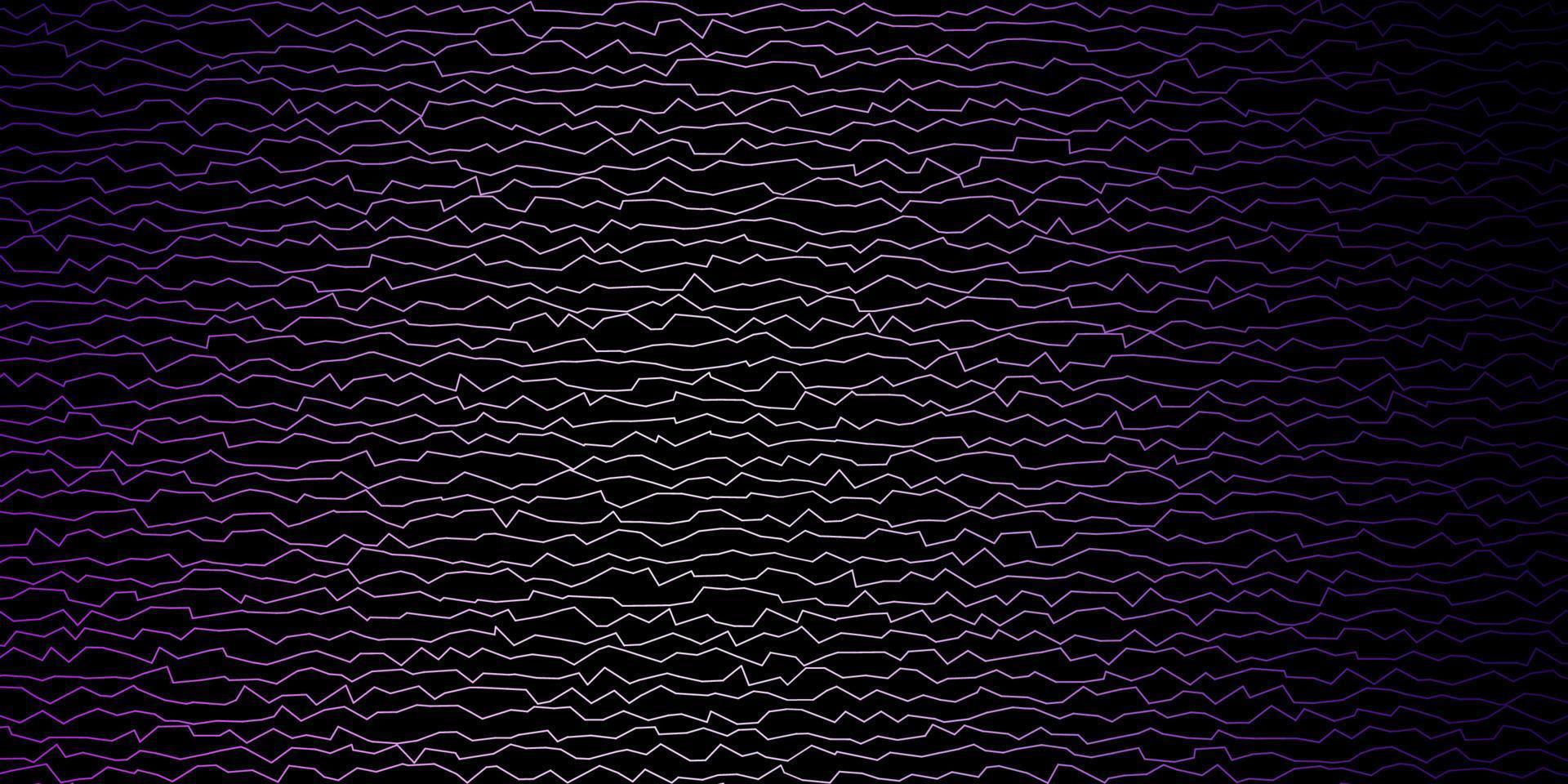 dunkelviolettes Vektorlayout mit Kurven. vektor