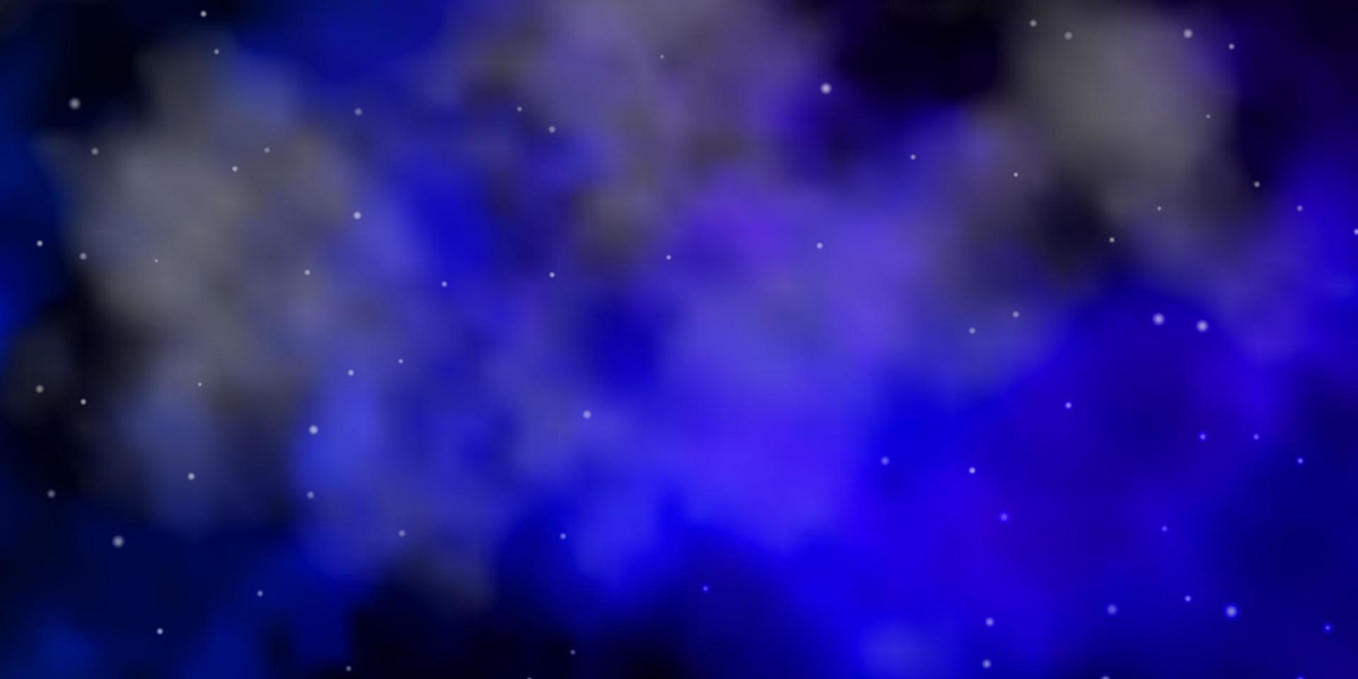 mörkblå vektorstruktur med vackra stjärnor. vektor