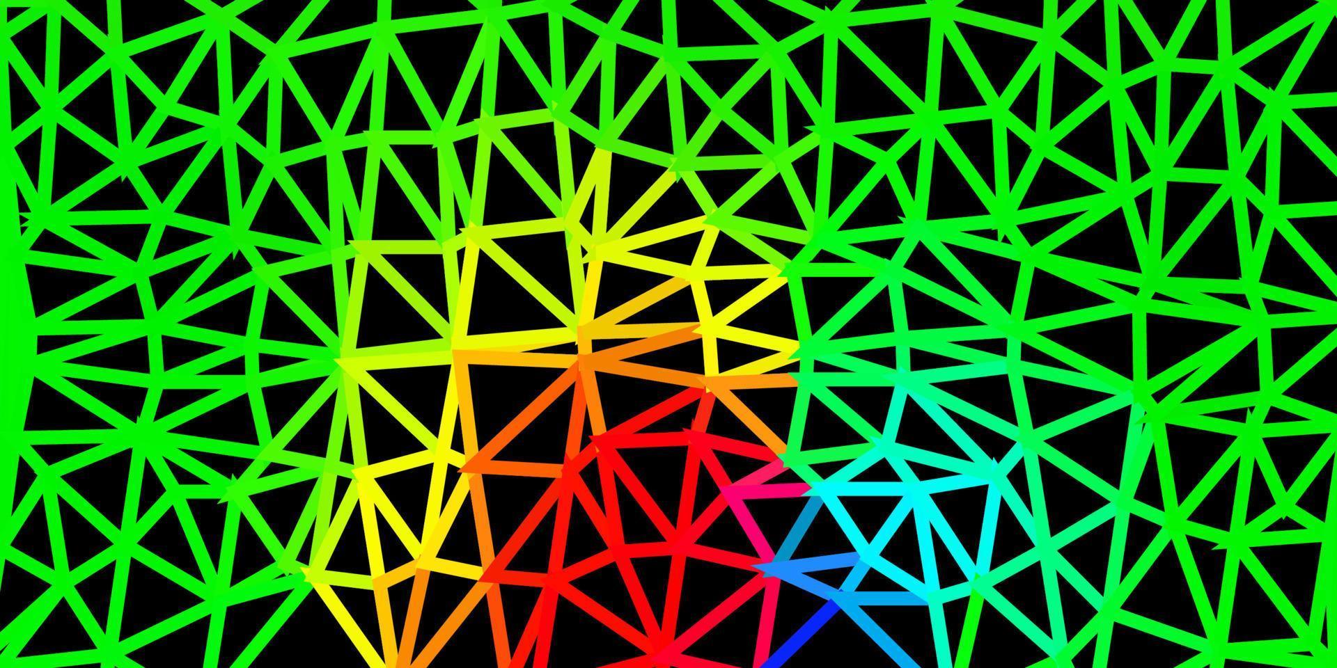 dunkelgrünes Vektor-Poly-Dreieck-Layout. vektor