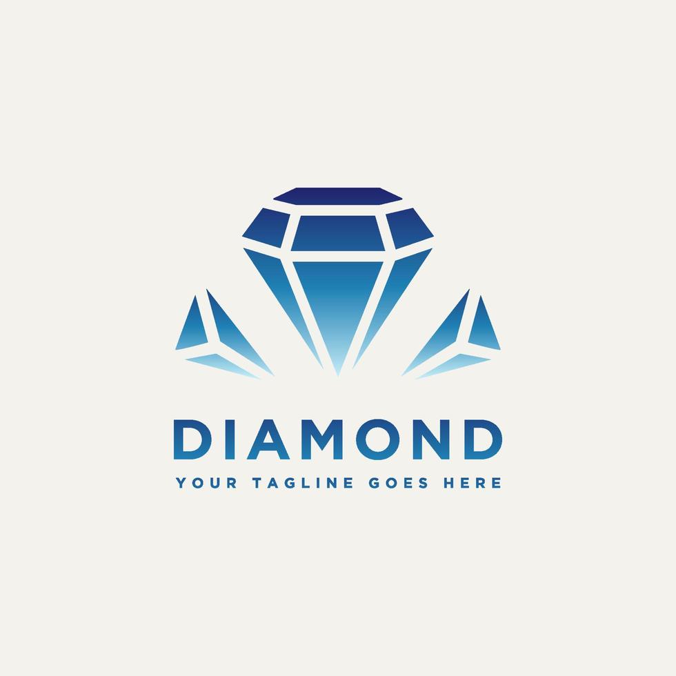 diamant logotyp konceptdesign illustration vektor