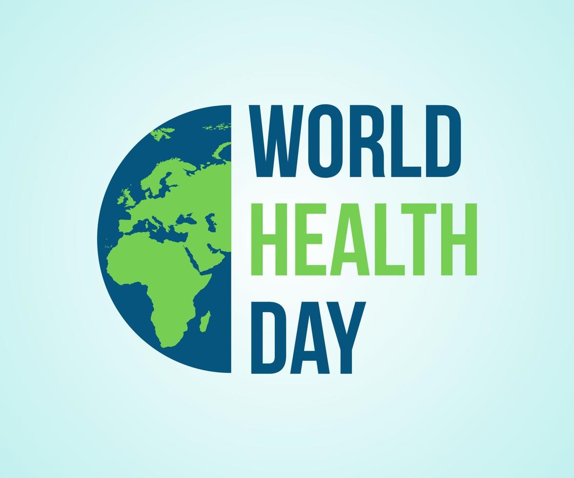 World Health Day logotypdesign vektor