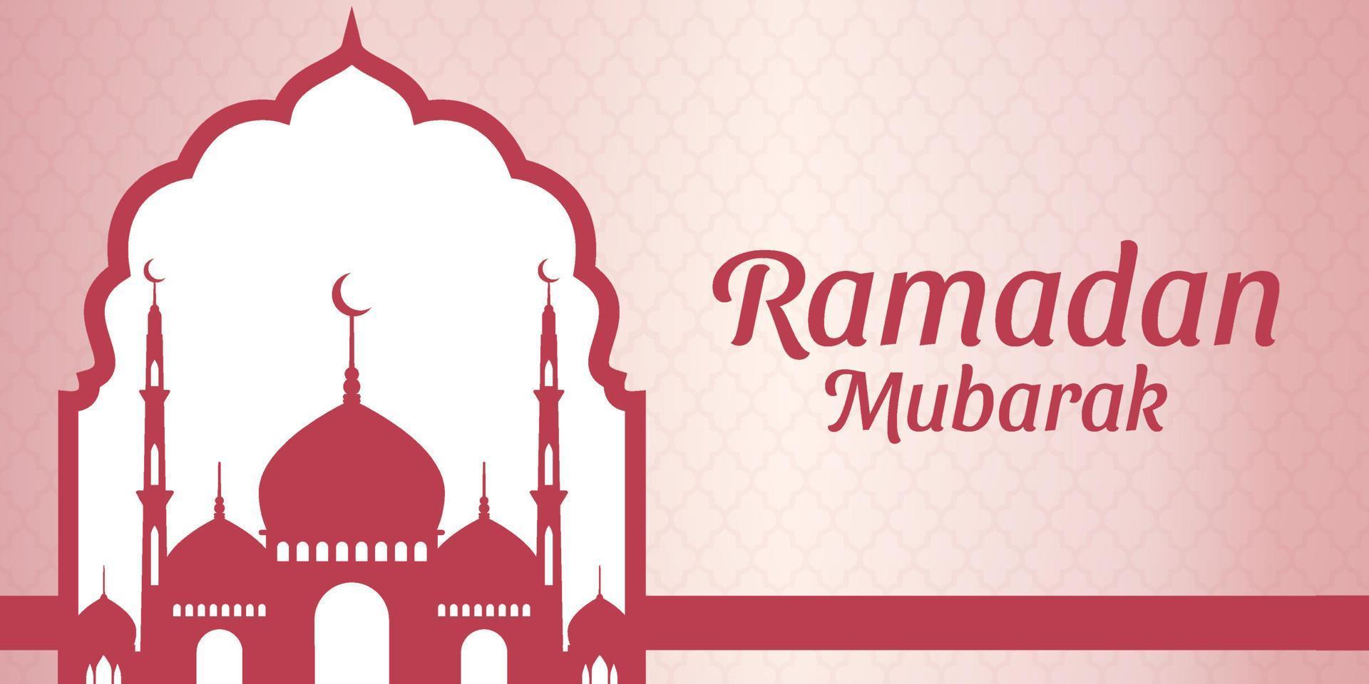 ramadan mubarak banner mall gratis design vektor