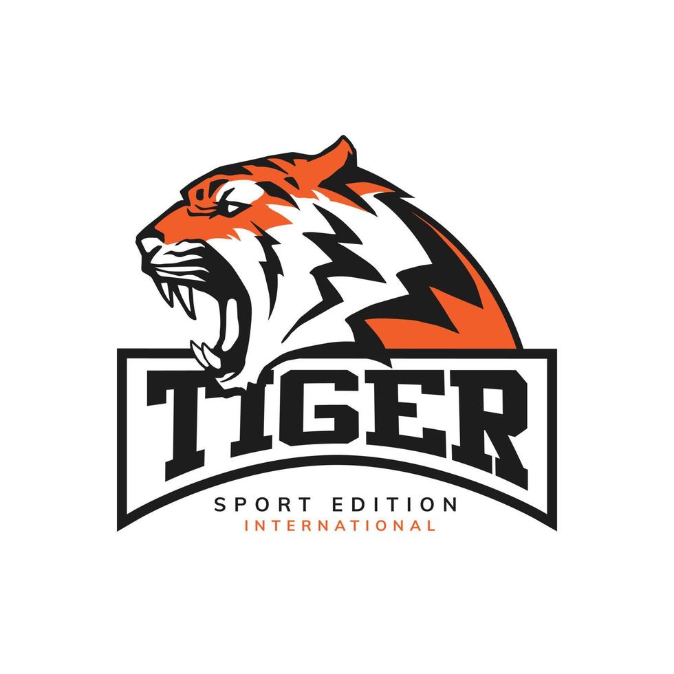 Tigergesicht für Logo vektor