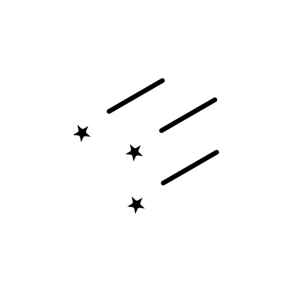 Sterne, Nacht solide Symbol Vektor Illustration Logo Vorlage. für viele Zwecke geeignet.
