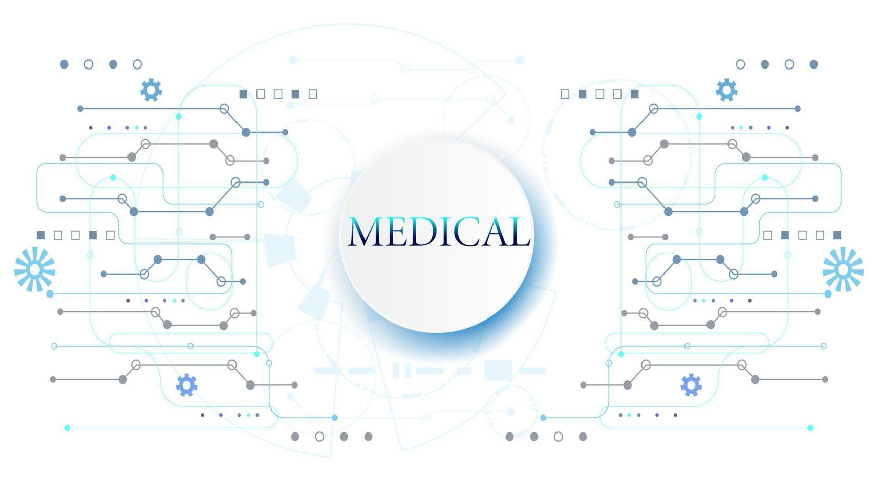 abstrakt medicinsk medicin terapi på en modern vit bakgrund. vektor