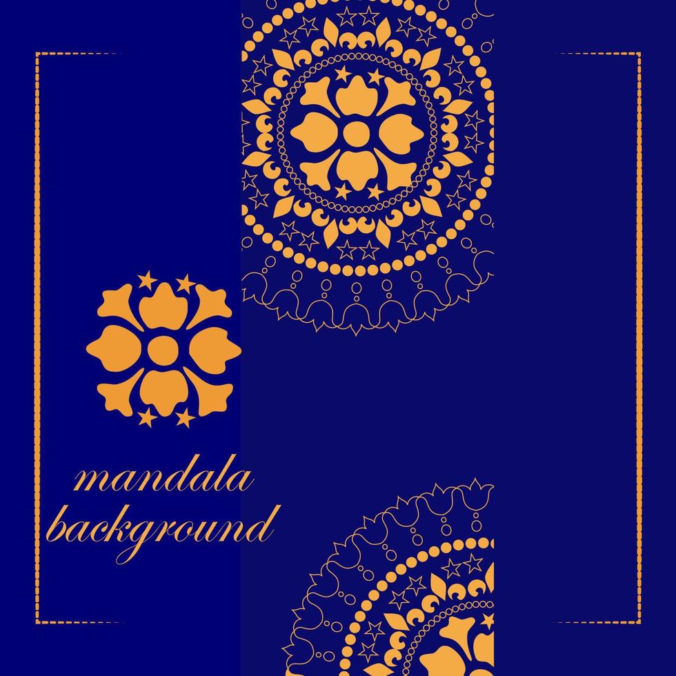 Mandala-Vektormuster. goldene ethnische Verzierung auf Burgunder-Hintergrund. orientalisches Muster in Postkarten, Etiketten, Plakaten, Einladungen, Paketen. Luxus in Ihrem Design vektor