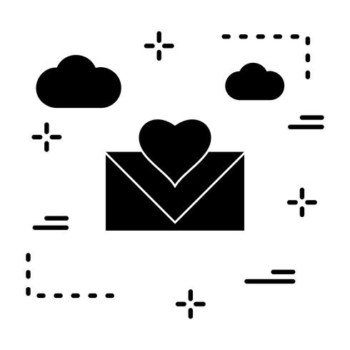 Vektor Liebesbrief-Symbol