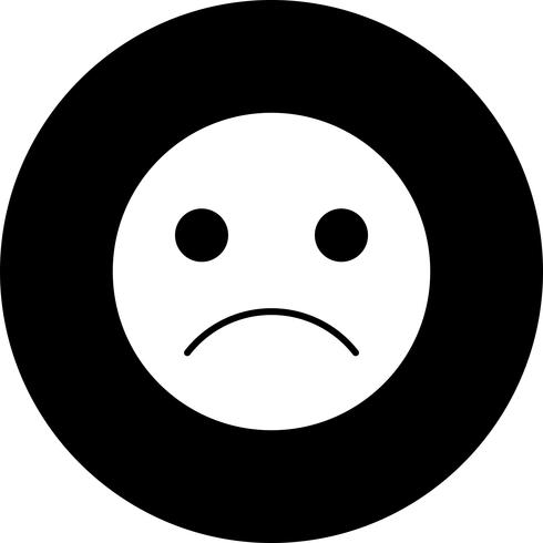 Vektor Sad Emoji Ikon
