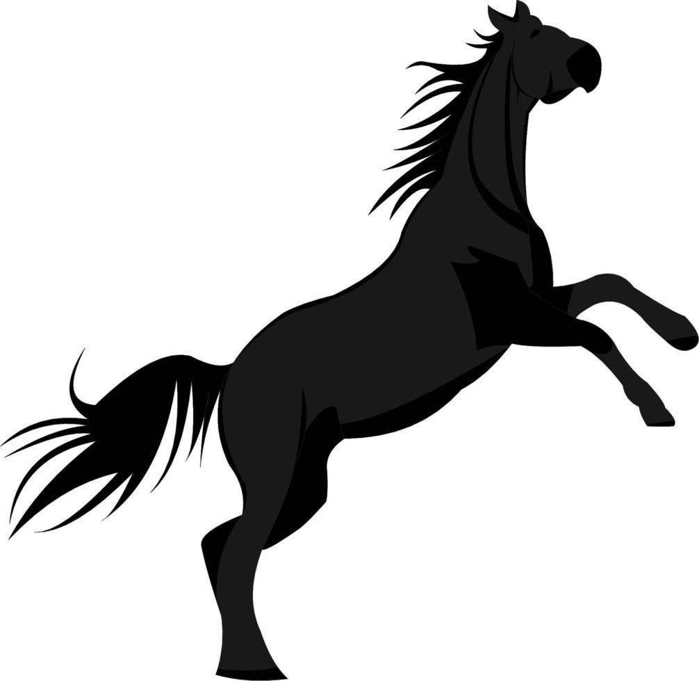 illustration vektorgrafik för svart häst vektor