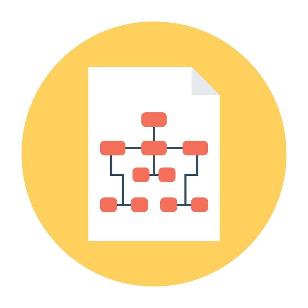 trendige Sitemap-Konzepte vektor