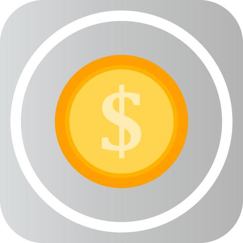 Vector Dollor Coin Icon