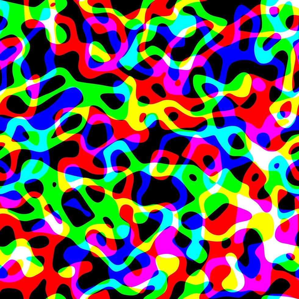 åttiotalet abstrakta neon flytande virvlar vektor