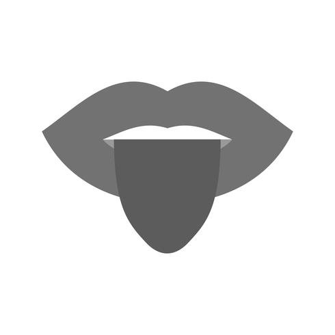 Vektor-Zunge-Symbol vektor