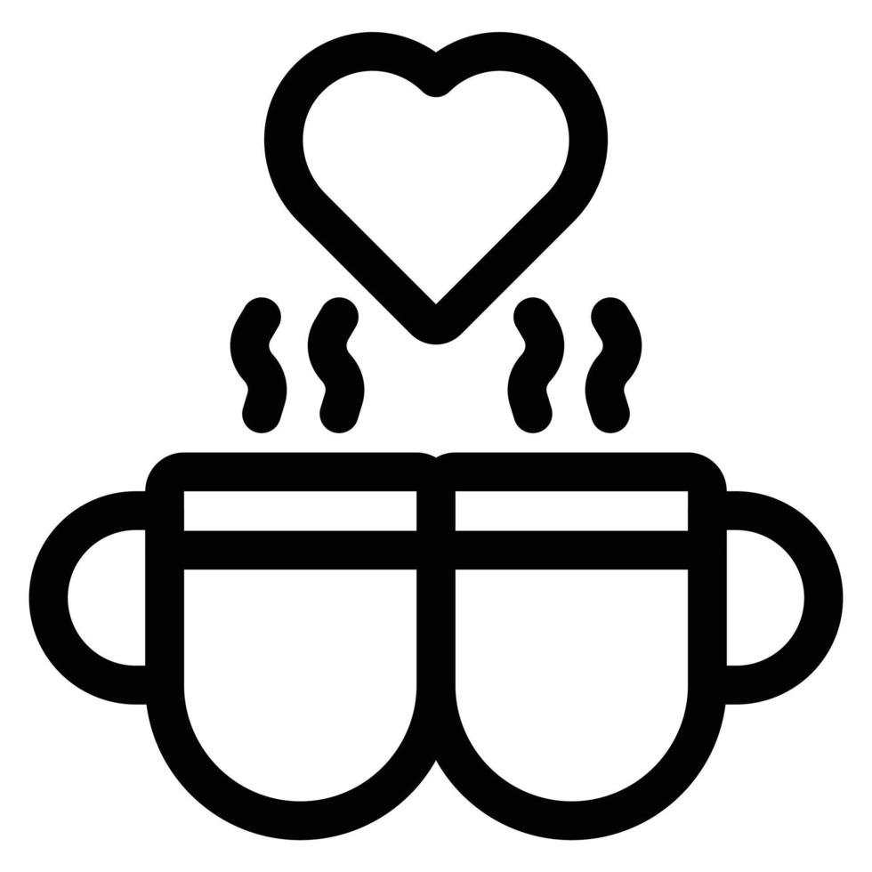 einfaches Kaffee-Vektorsymbol, editierbar, 48 Pixel vektor