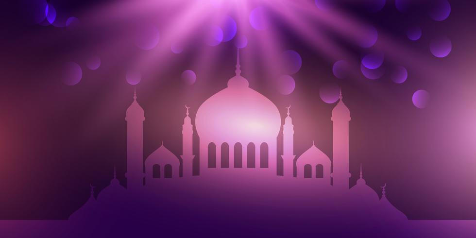 Abstrakt Eid Mubarak banner design vektor