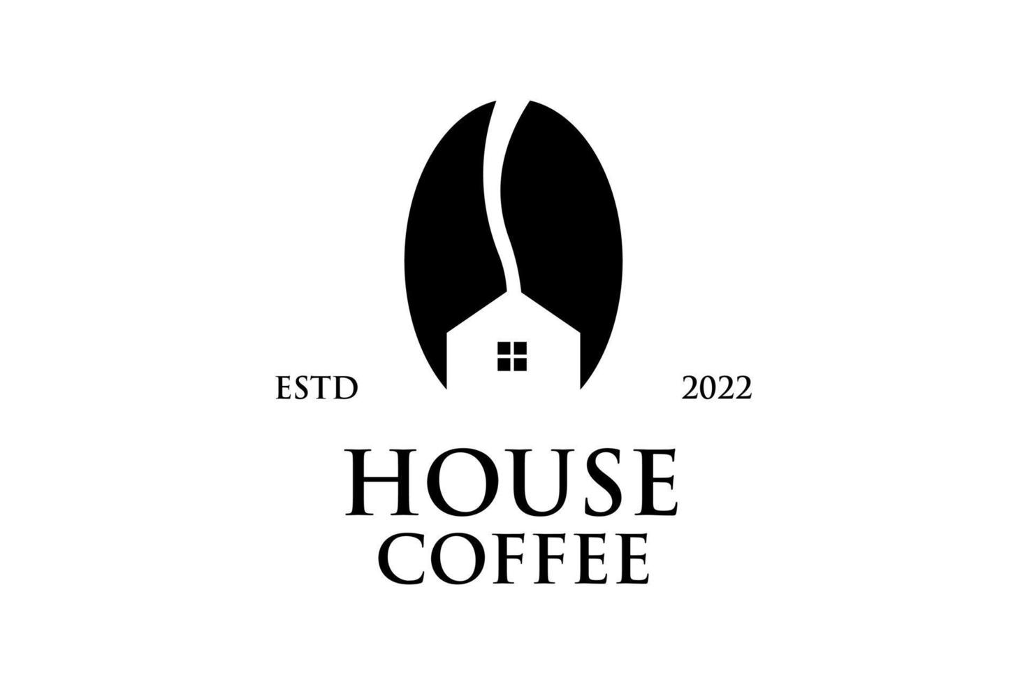 kaffehus logotyp design vektor