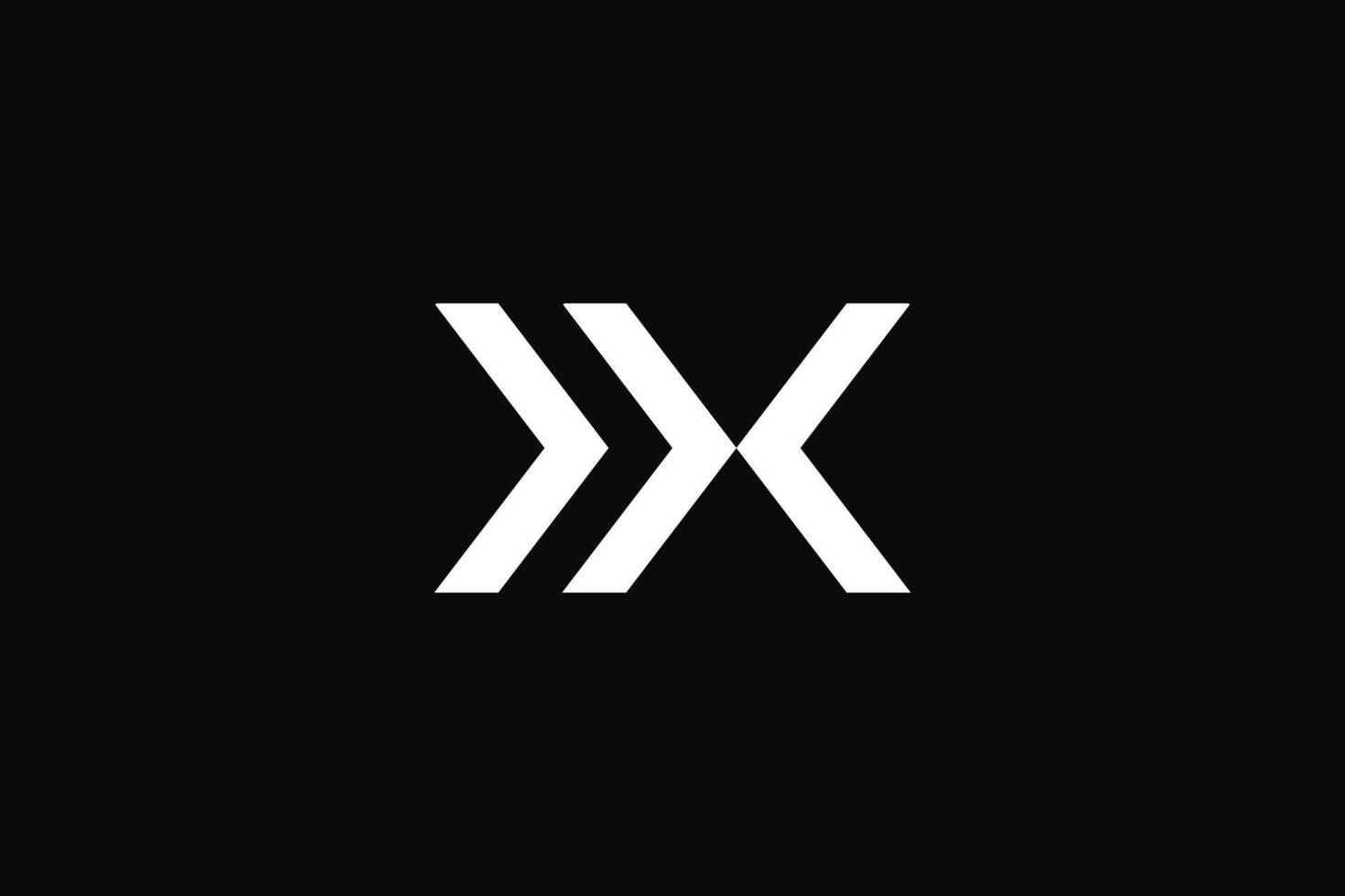 dx monogram logotyp design vektor