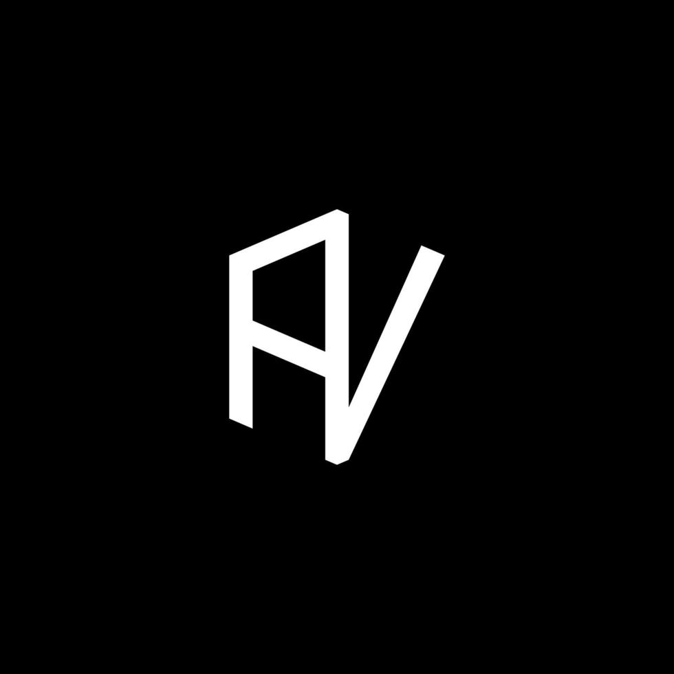 AV-Logo-Design-Vektor vektor