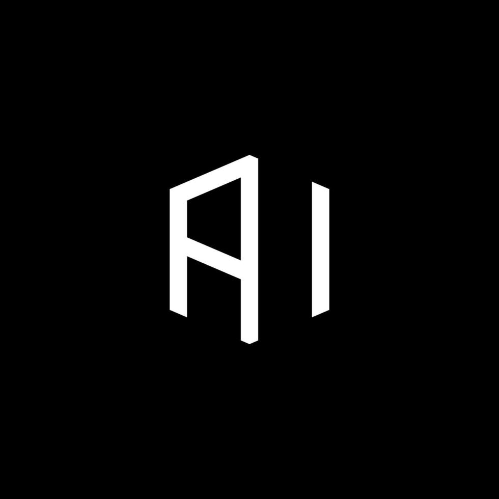 ai logotyp design vektor