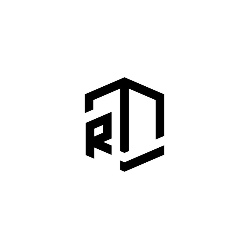 rm anfangsbuchstabe logo design vektor