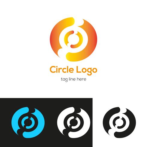 Kreis-Logo-Design-Vorlage vektor