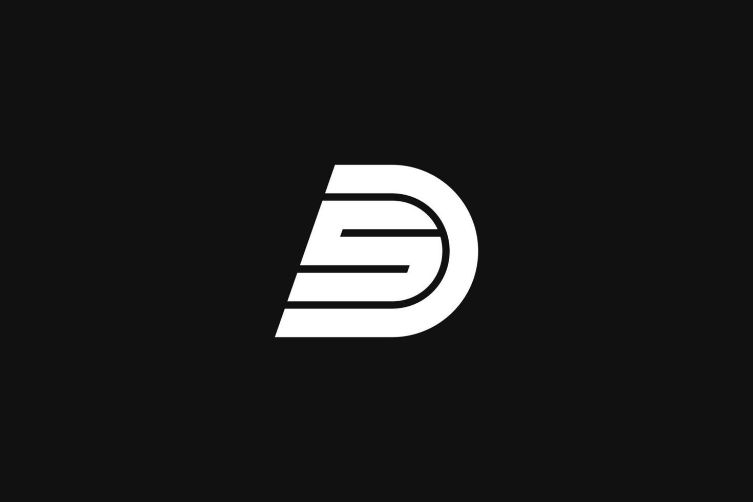 ds logotyp monogram design vektor