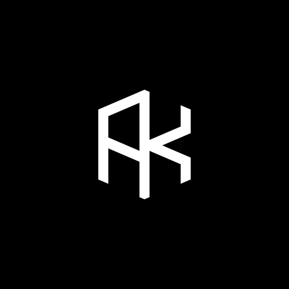 ak-Logo-Design-Vektor vektor