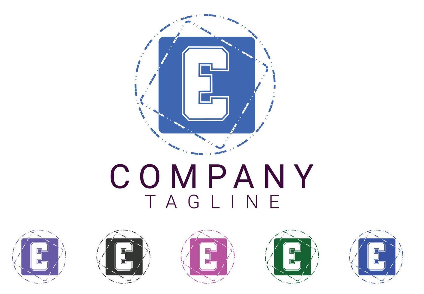 E-Brief neues Logo und Icon-Design vektor