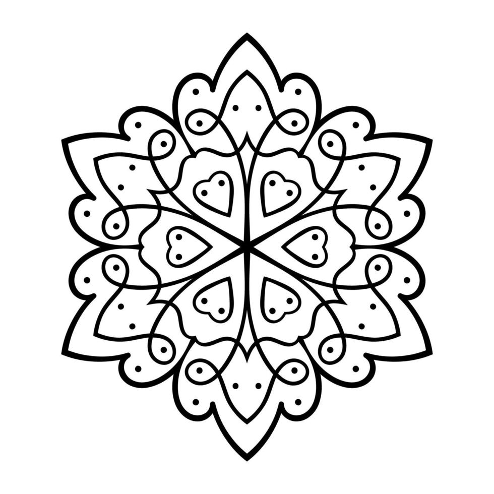 süße Mandalas. dekorative runde Doodle-Blume isoliert auf weißem Hintergrund. geometrische dekorative Ornamente im ethnisch-orientalischen Stil. vektor