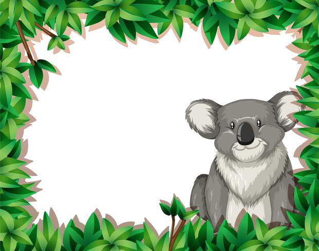 Koala im Naturhintergrund vektor