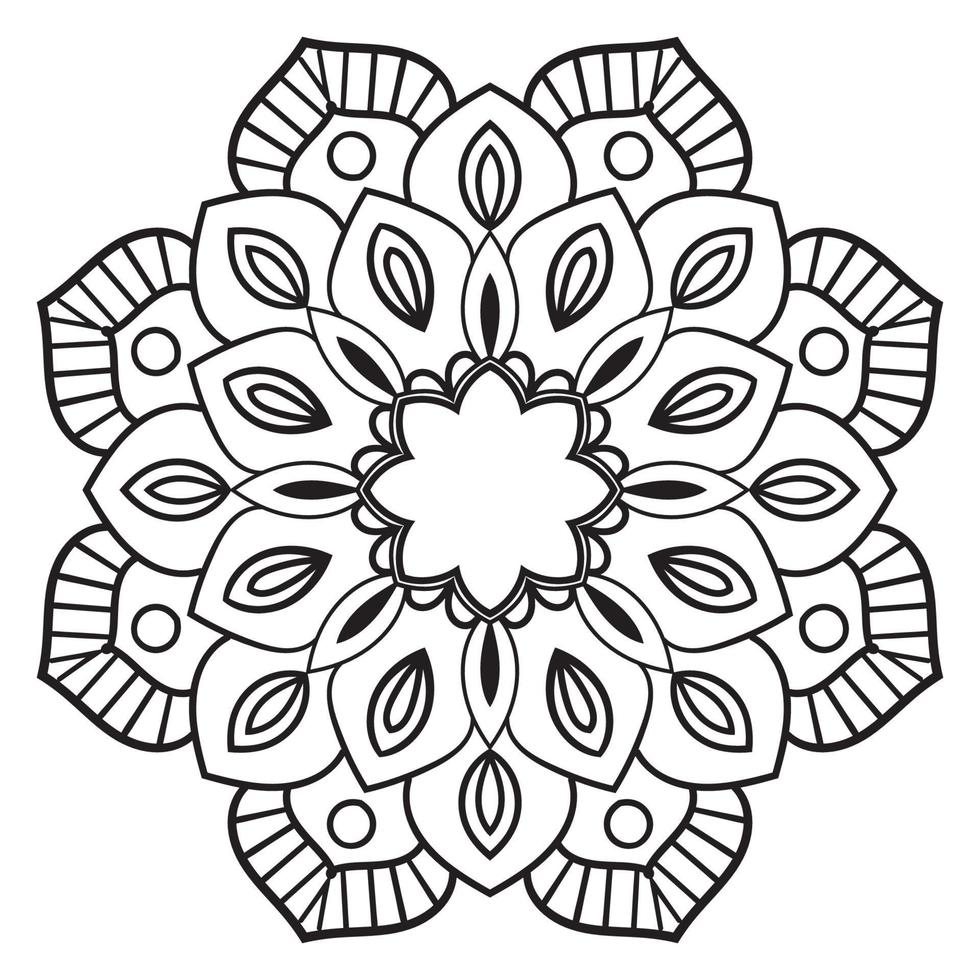 süße Mandalas. dekorative runde Doodle-Blume isoliert auf weißem Hintergrund. geometrische dekorative Ornamente im ethnisch-orientalischen Stil. vektor