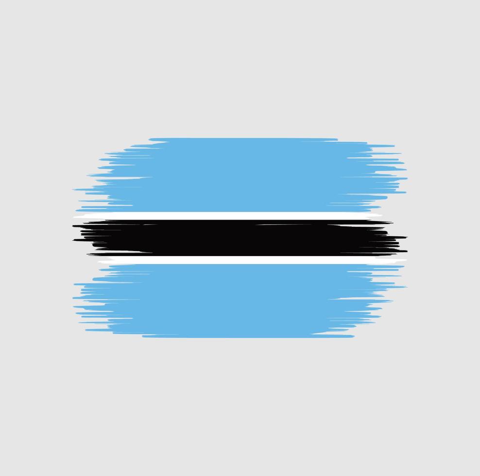 botswanas flagga penseldrag. National flagga vektor