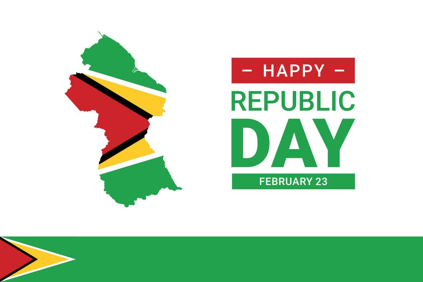 Guyana republikens dag vektor
