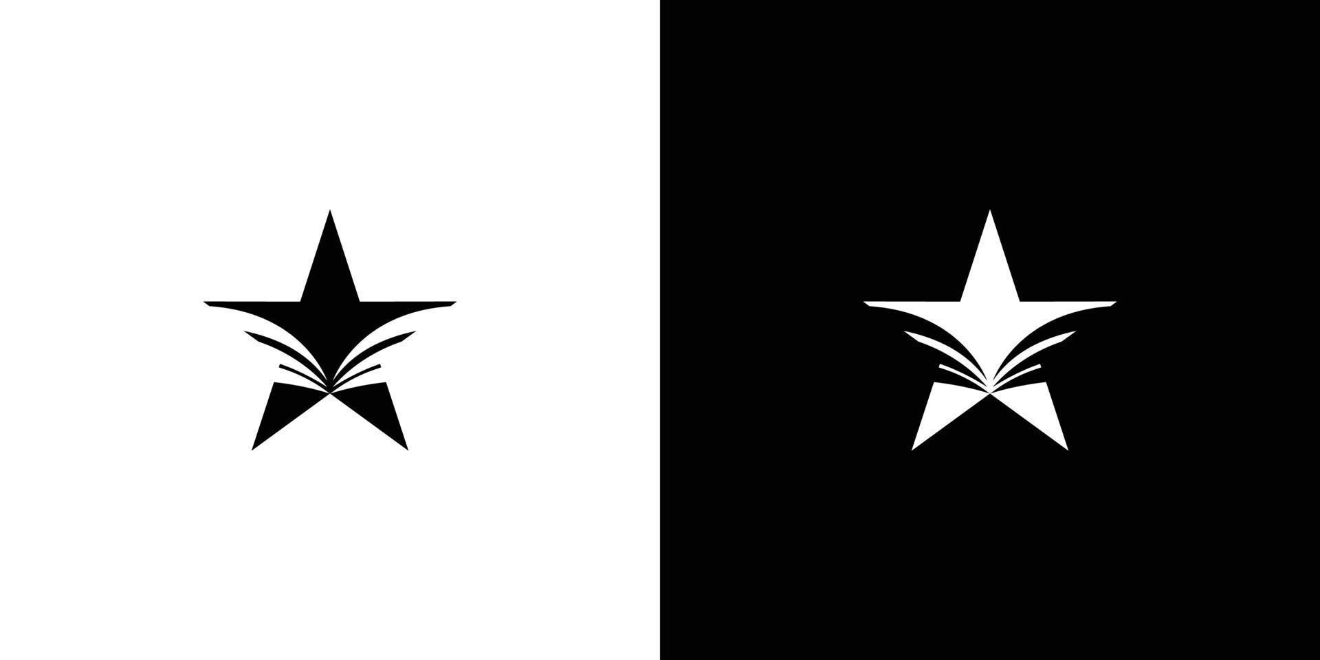 Einzigartiges und attraktives abstraktes Stern-Logo-Design vektor