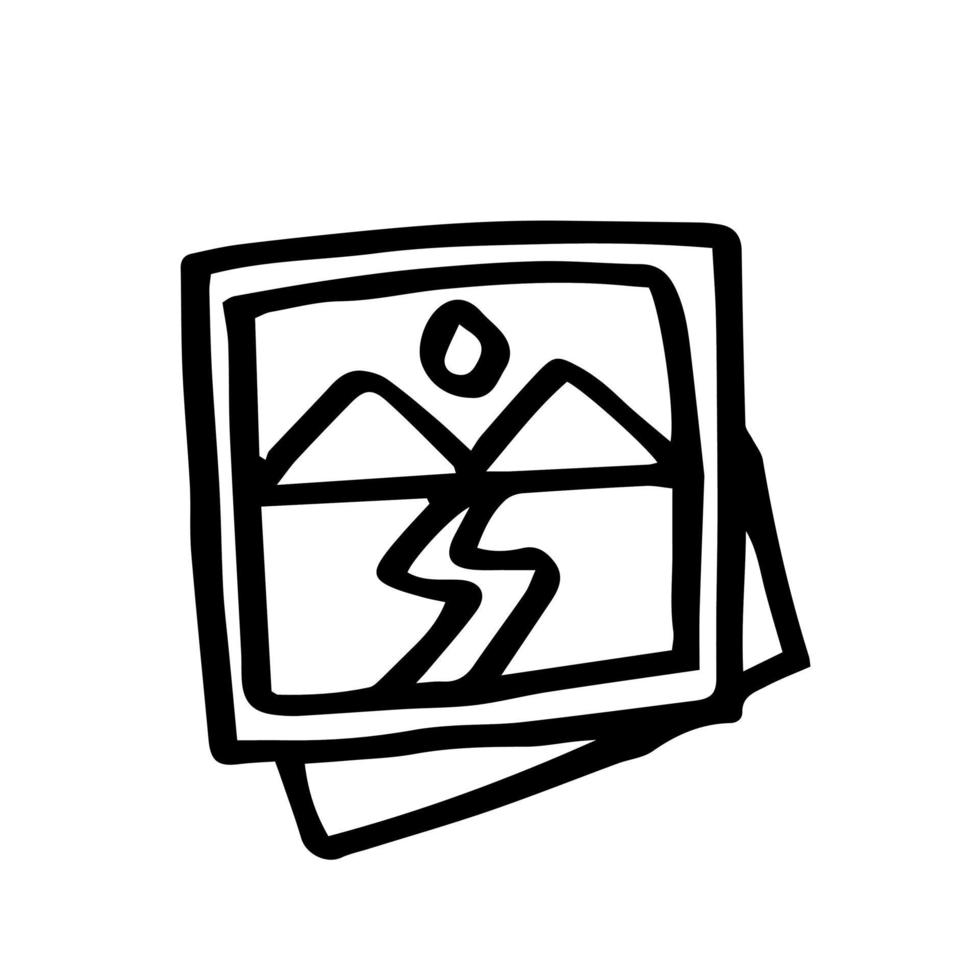 handgezeichnetes Bildsymbol Doodle-Symbol. Vektorillustration für Print-Web, Handy und Infografiken vektor