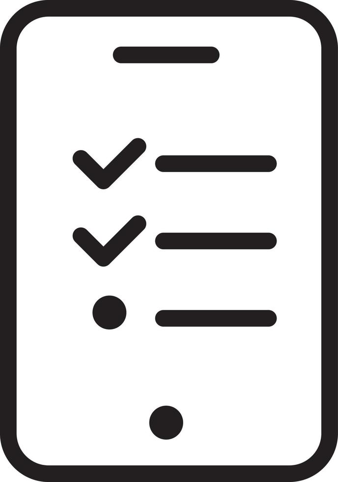 Anwendung Checkliste Liste Mobile Bestellung Shopping-Symbol vektor