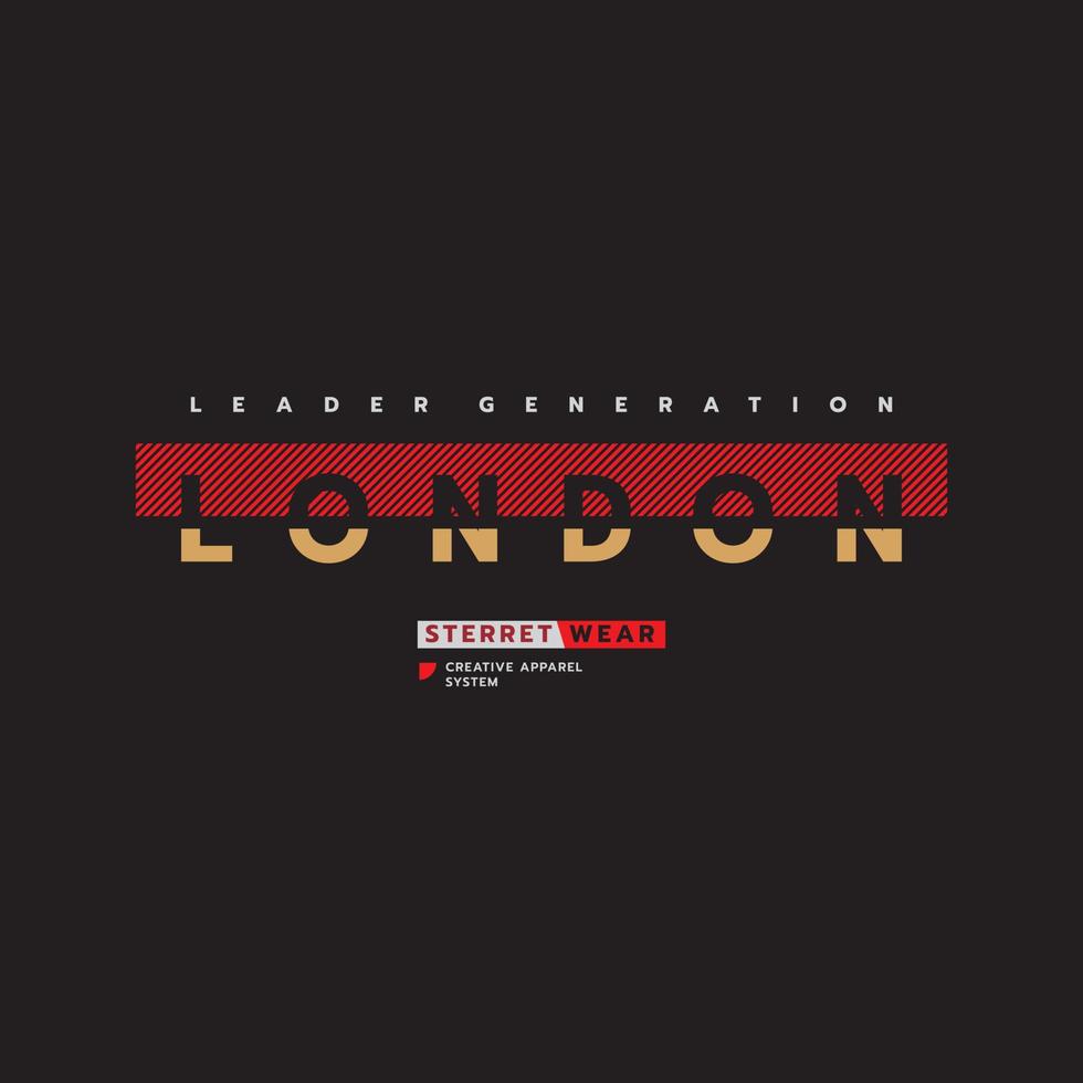 london illustration typografi. perfekt för t-shirtdesign vektor