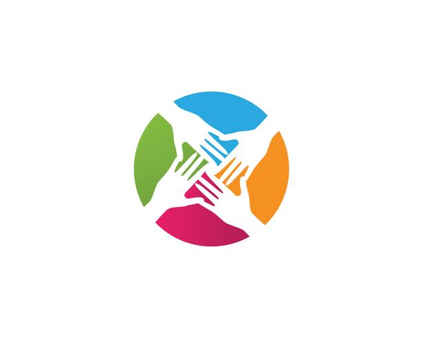 Handpflege Logo Vorlage Vektor Icon