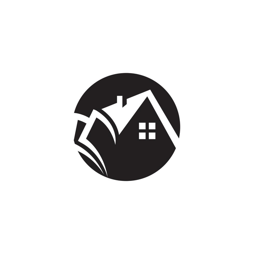 hus och hem finansiella lån logotyp grafisk design. vektor