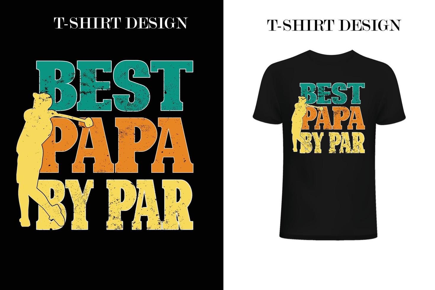 golf t-shirt design. vintage golftröja design. vintage t-shirt design vektor