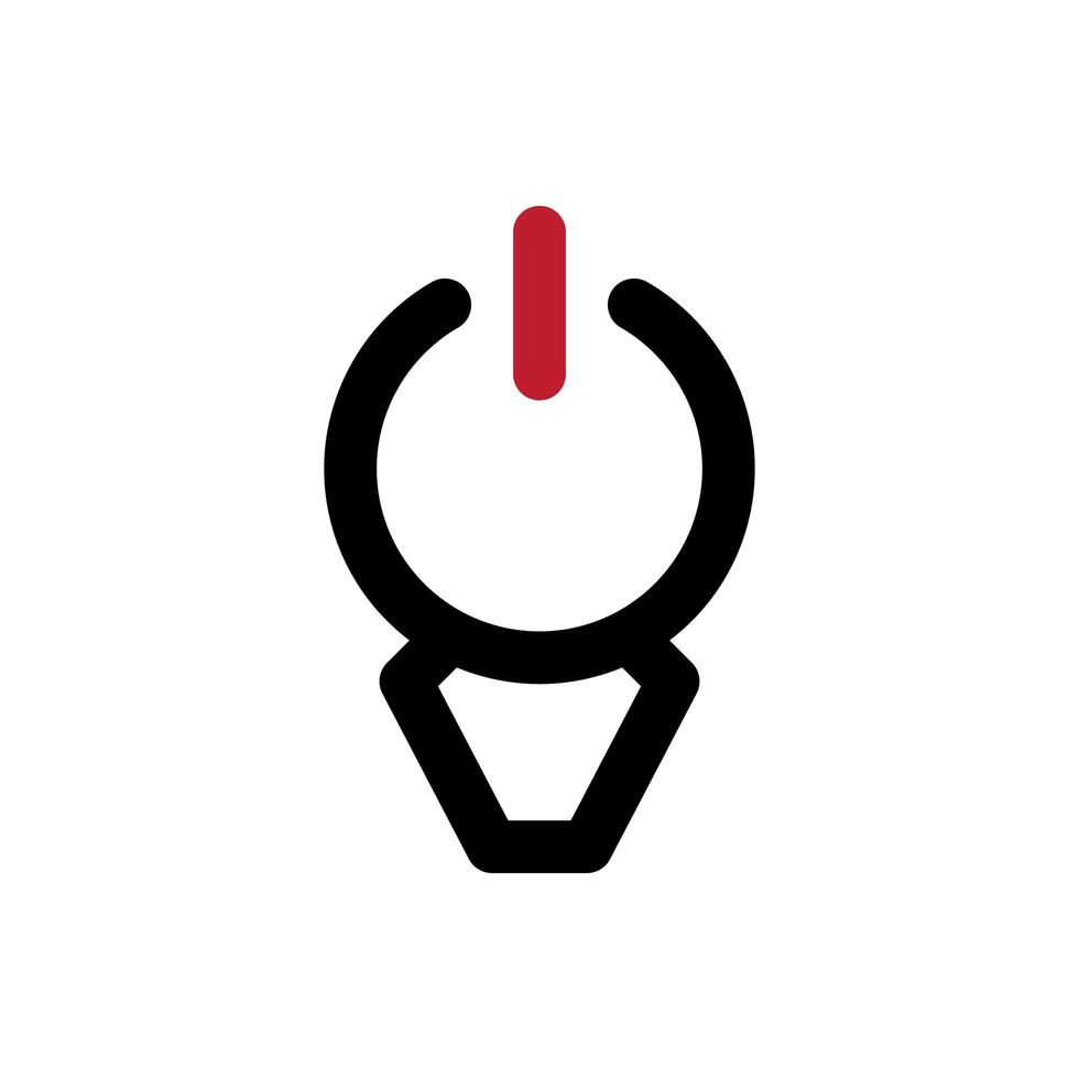 bull power logotyp design vektor