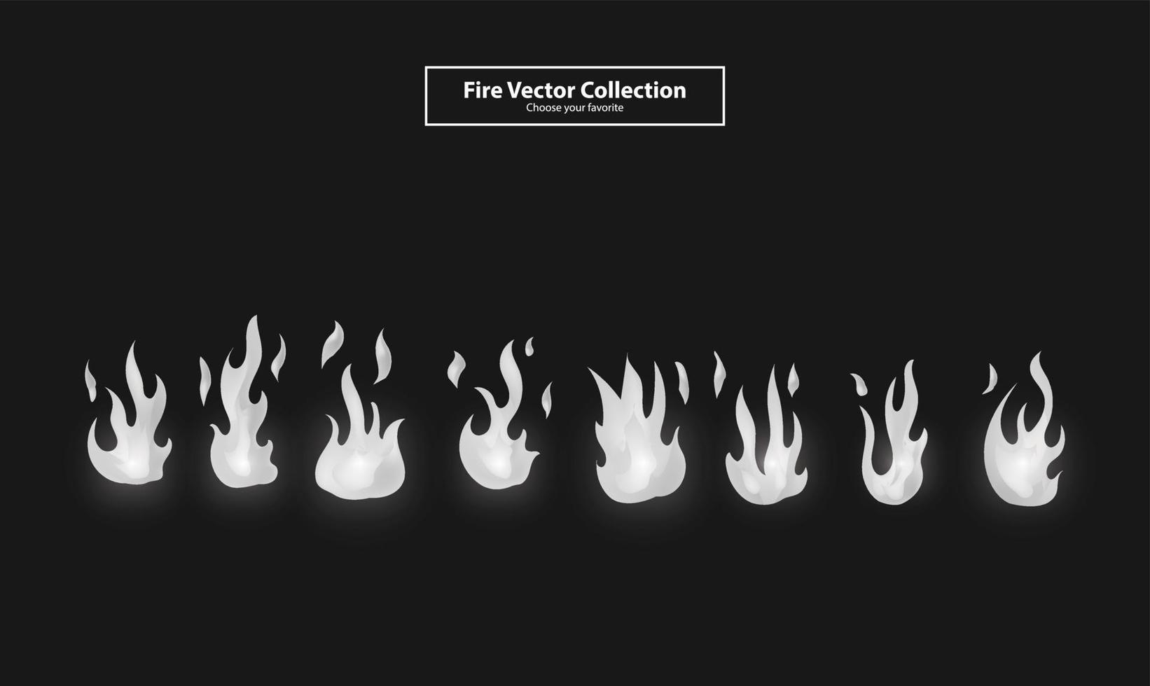 Zeichnung Umriss Feuer Vektorelement Flamme Symbol Logo Cartoon Tapete Hintergrund Cliparts Symbolsatz vektor
