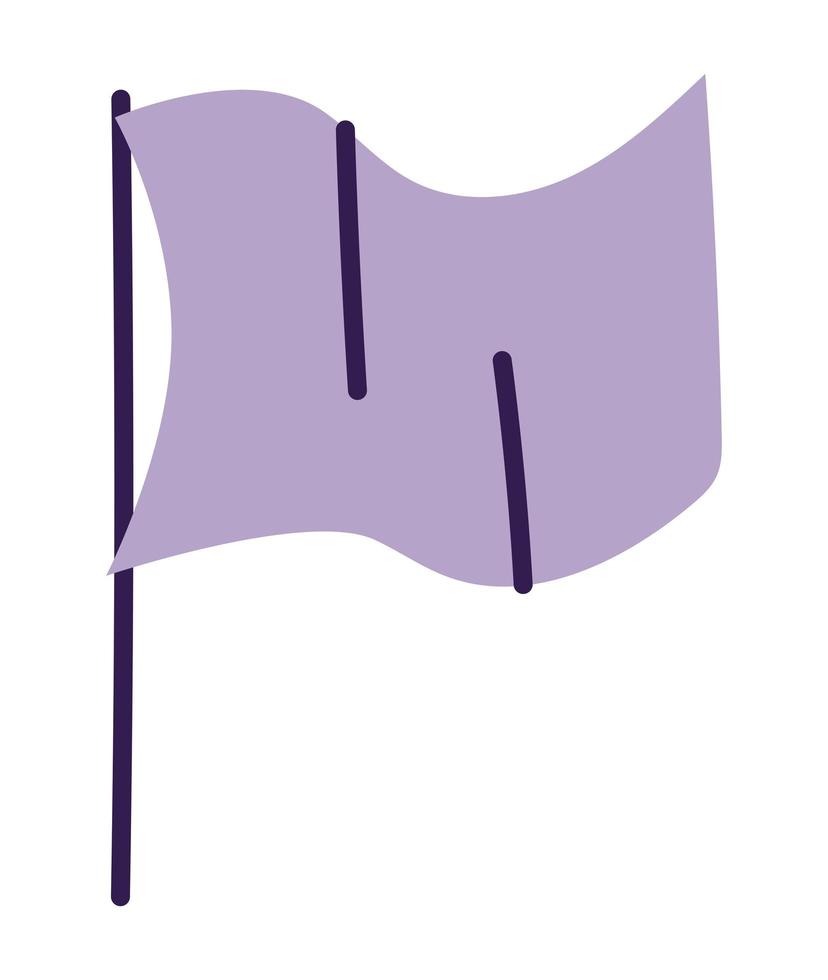 Abbildung der lila Flagge vektor