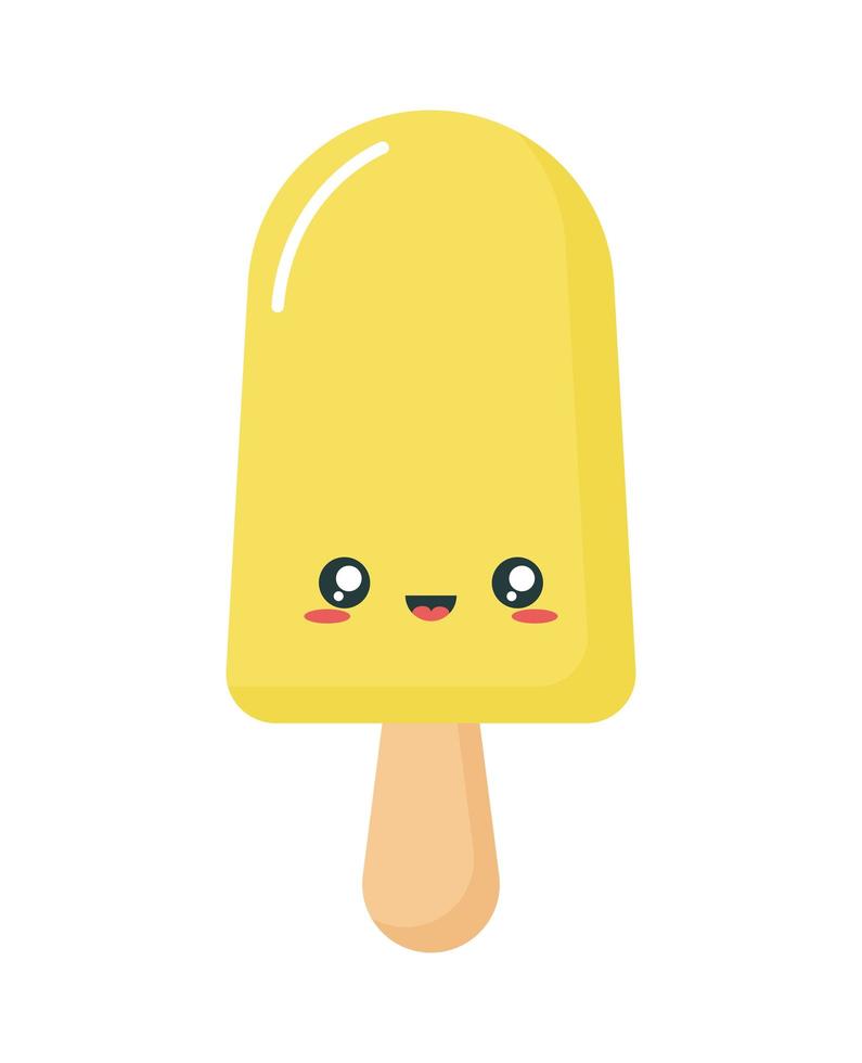 kawaii Eis im Stick vektor