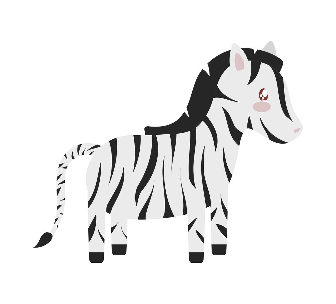 stor baby zebra vektor