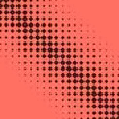 Abstrakt halvton prickar design bakgrund i korallfärg vektor