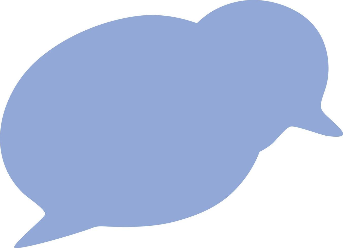 blaues Sprechblasen-Icon-Design, Elementillustration des Handabgehobenen betrages. vektor