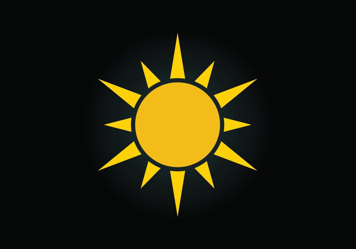 abstraktes kreatives sonnenlogodesign, sommersonnenlogo, sonnendurchbruchikonenzeichensymbol vektor